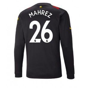 Manchester City Riyad Mahrez #26 Bortedrakt 2022-23 Langermet